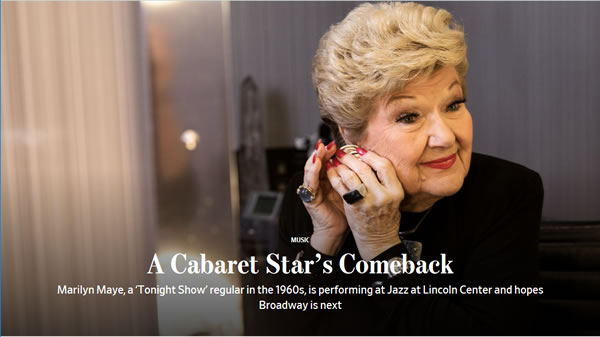 A Cabaret Star’s Comeback!